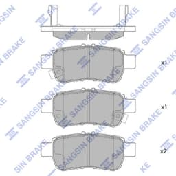 Piduriklotsi komplekt, ketaspidur Hi-Q SP1428