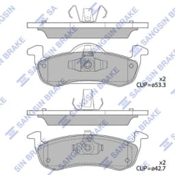 Piduriklotsi komplekt, ketaspidur Hi-Q SP4017