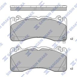 Piduriklotsi komplekt, ketaspidur Hi-Q SP4312