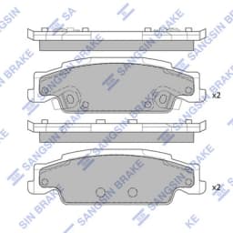 Piduriklotsi komplekt, ketaspidur Hi-Q SP2249