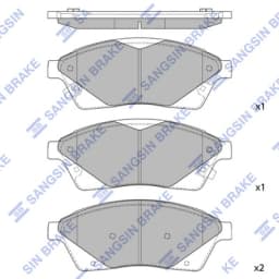 Piduriklotsi komplekt, ketaspidur Hi-Q SP2251