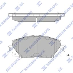 Piduriklotsi komplekt, ketaspidur Hi-Q SP1377A