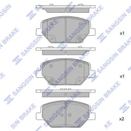 Piduriklotsi komplekt, ketaspidur Hi-Q SP4284
