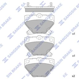 Piduriklotsi komplekt, ketaspidur Hi-Q SP2044