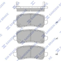 Piduriklotsi komplekt, ketaspidur Hi-Q SP4065