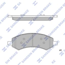 Piduriklotsi komplekt, ketaspidur Hi-Q SP1785