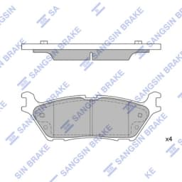 Piduriklotsi komplekt, ketaspidur Hi-Q SP4274
