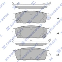 Piduriklotsi komplekt, ketaspidur Hi-Q SP1563