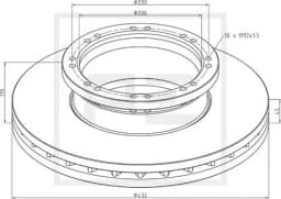 Piduriketas PE Automotive 036.132-00A