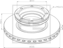Piduriketas PE Automotive 016.678-00A