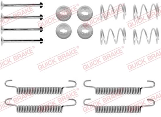 Lisakomplekt, seisupiduriklotsid QUICK BRAKE 105-0791