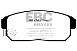 Piduriklotsi komplekt, ketaspidur EBC Brakes DP51691NDX