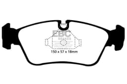 Piduriklotsi komplekt, ketaspidur EBC Brakes DP21211