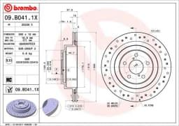 Piduriketas BREMBO 09.B041.1X
