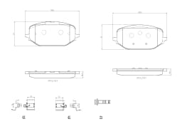 Piduriklotsi komplekt, ketaspidur BREMBO P 61 142