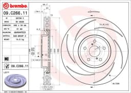 Piduriketas BREMBO 09.C266.11
