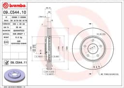 Piduriketas BREMBO 09.C544.11