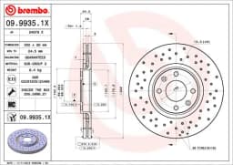 Piduriketas BREMBO 09.9935.1X