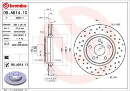 Piduriketas BREMBO 09.A914.1X