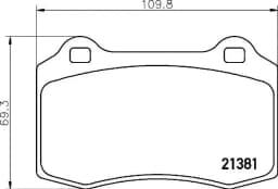 Piduriklotsi komplekt, ketaspidur BREMBO P 36 020