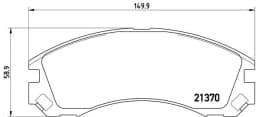 Piduriklotsi komplekt, ketaspidur BREMBO P 61 089