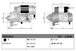 Starter DENSO DSN3014