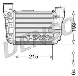 Kompressoriõhu radiaator DENSO DIT02020
