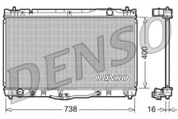Radiaator, mootorijahutus DENSO DRM50043