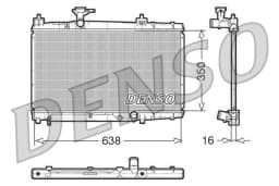 Radiaator, mootorijahutus DENSO DRM50007