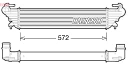 Kompressoriõhu radiaator DENSO DIT09114