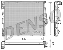 Radiaator, mootorijahutus DENSO DRM05090