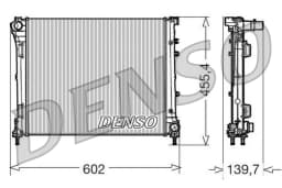 Radiaator, mootorijahutus DENSO DRM09162
