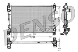 Radiaator, mootorijahutus DENSO DRM09113