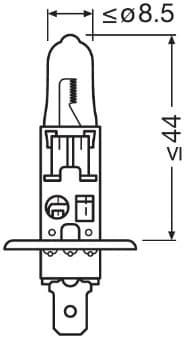 Hõõgpirn, Kaugtuli ams-OSRAM 64150CBN-1BL