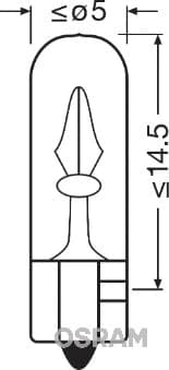 Hõõgpirn, instrumentide valgustus ams-OSRAM 2722