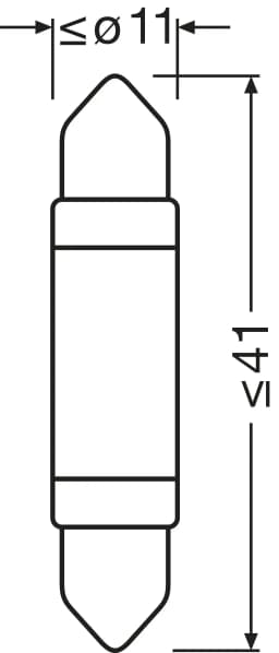 Hõõgpirn, numbrivalgustus ams-OSRAM 6421DWP-1BL