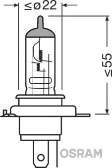 Hõõgpirn, esituli ams-OSRAM 64185