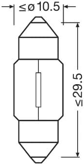 Hõõgpirn, salongivalgusti ams-OSRAM 6438-2BL