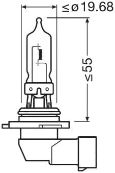 Hõõgpirn, Kaugtuli ams-OSRAM 9005-1BL