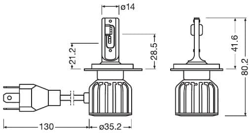Hõõgpirn, töötuli ams-OSRAM 64193DWBRT-2HFB