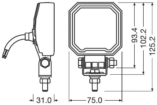 Töövalgustus ams-OSRAM LEDWL105-WD