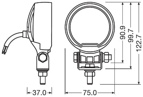 Töövalgustus ams-OSRAM LEDWL104-WD