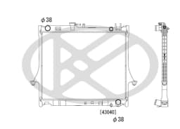 Radiaator, mootorijahutus KOYORAD PL052084