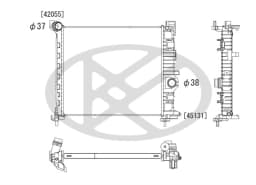 Radiaator, mootorijahutus KOYORAD PL462795