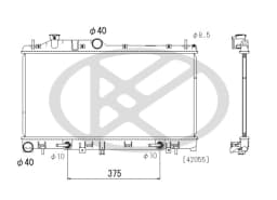 Radiaator, mootorijahutus KOYORAD PL093315