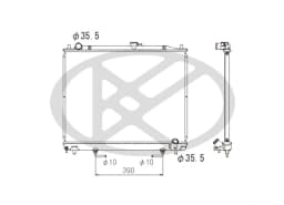 Radiaator, mootorijahutus KOYORAD PL032072R