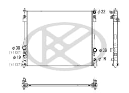 Radiaator, mootorijahutus KOYORAD PL013919