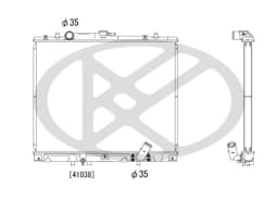 Radiaator, mootorijahutus KOYORAD PL031867T