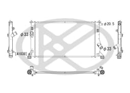 Radiaator, mootorijahutus KOYORAD PL061913R