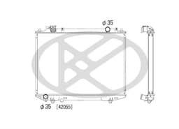 Radiaator, mootorijahutus KOYORAD PL062934